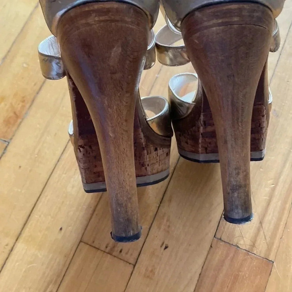 Authentic Jimmy Choo  cork platform heels - Picture 6 of 11